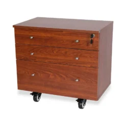 Front Page 32 Kangaroo Sewing Furniture - Joey II - Three Drawer Storage Unit - Teak (K7805)