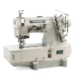 Reliable 2100IF Flat Bed Interlock Direct Drive Motor, Cover Stitch With Assembled Table And Uberlight 3100TL Light Lamp