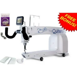 NEW King Quilter ® II Long Arm Quilting Machine With 4.3 Inch Color Touchscreen, Carriage, Bobbin Winder, Bonus Quilting Kit, And 3 Year Platinum Upgraded Warranty
