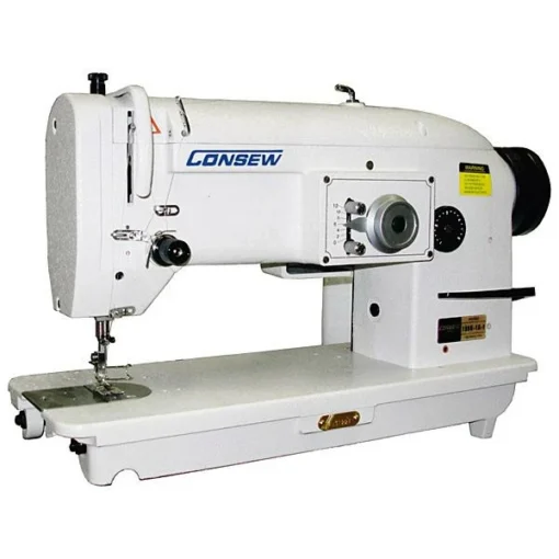 Consew 199R Single-needle, Drop-feed, W/ Straight Stitch & Zigzag Stitch Type-1A W/ Table & Servo Motor (Table Comes Assembled) 3 Consew 199R Single-needle, Drop-feed, W/ Straight Stitch & Zigzag Stitch Type-1A W/ Table & Servo Motor (Table Comes Assembled) -SEWING MACHINE PLUS Shop 199R 1A