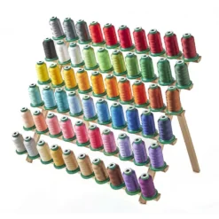 Front Page 34 Dime Exquisite Thread Assortment Bundle - 60pk 1k Meter Spools + Thread Rack