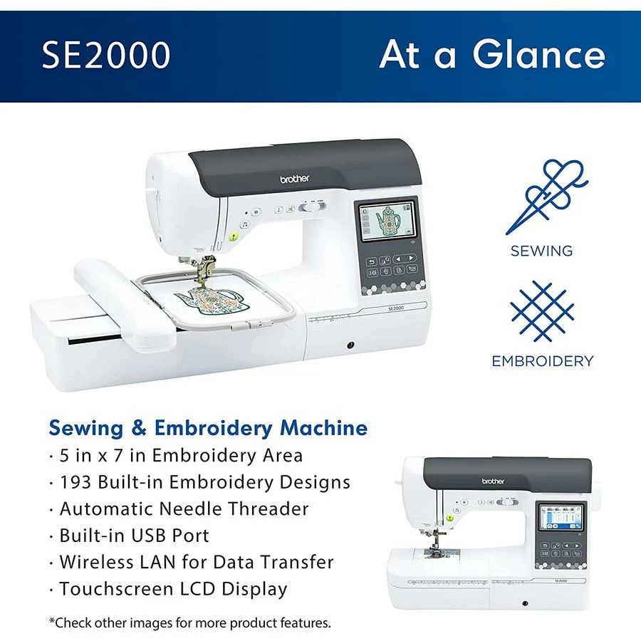 Brother SE2000 WLAN Sewing And Embroidery Machine 2 Brother SE2000 WLAN Sewing And Embroidery Machine - Image 2
