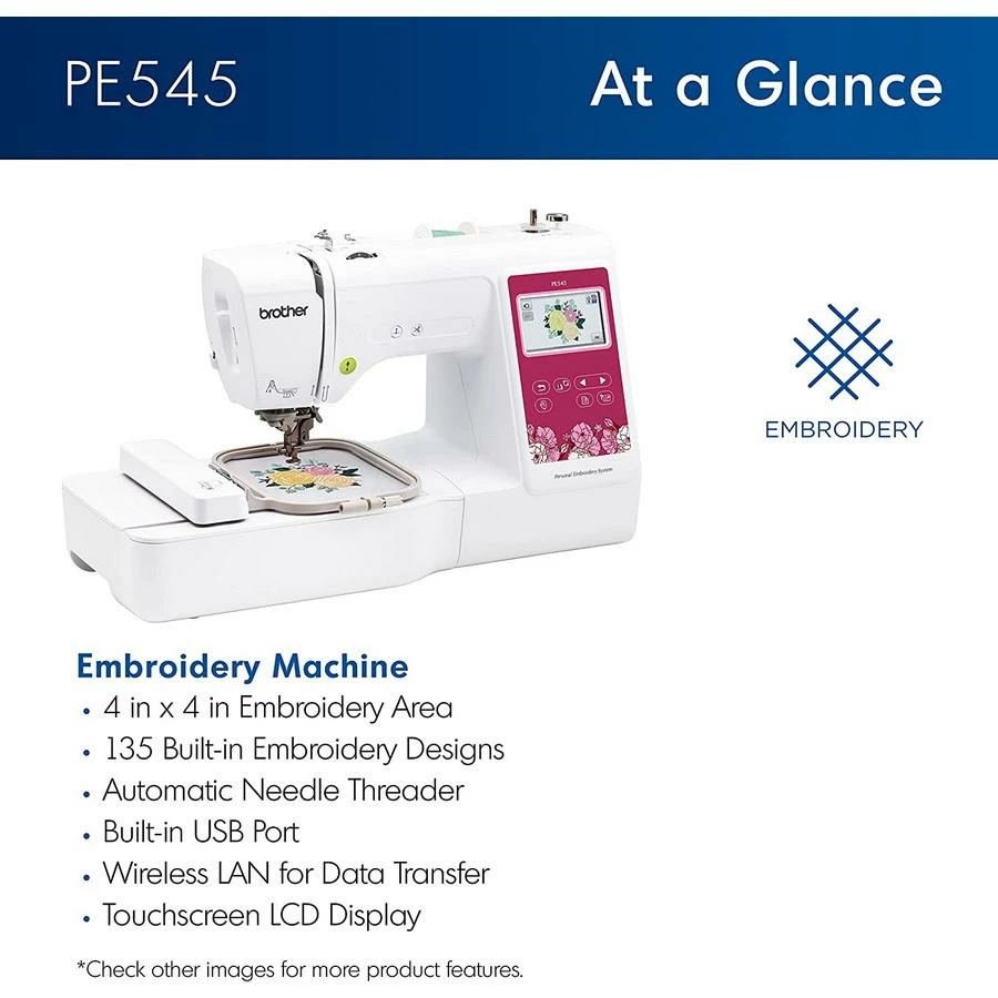 Brother PE545 WLAN Embroidery Machine 2 Brother PE545 WLAN Embroidery Machine - Image 2