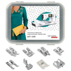 Bernette 8 Sewing Quilting Presser Feet Set For B77/b79 13 Bernette 8 Sewing Quilting Presser Feet Set For B77/b79 -SEWING MACHINE PLUS Shop 3 389