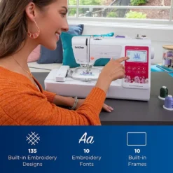 Brother PE545 WLAN Embroidery Machine 15 Brother PE545 WLAN Embroidery Machine -SEWING MACHINE PLUS Shop 4 205