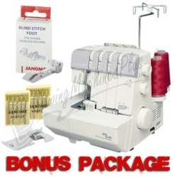 Janome MyLock 634D Serger With Self Threading Lower Looper & FREE BONUS