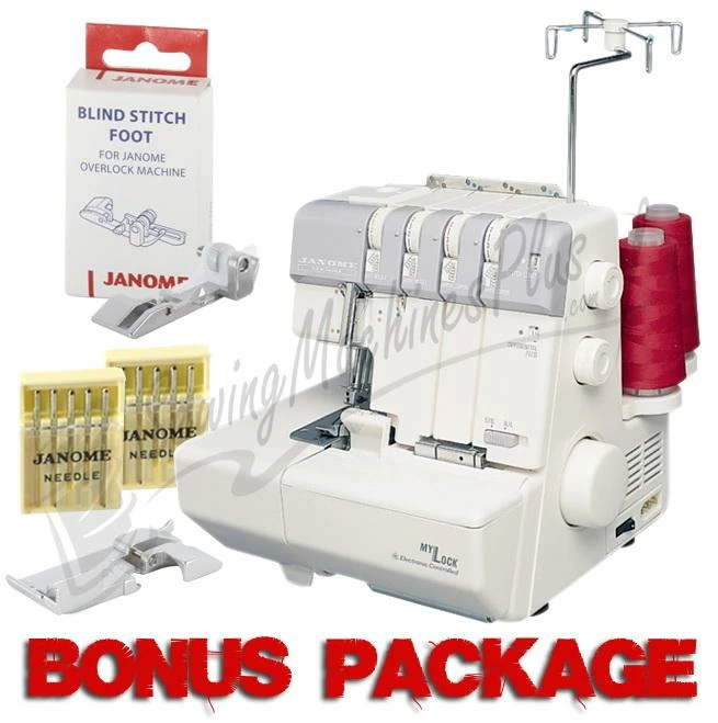Janome MyLock 634D Serger With Self Threading Lower Looper & FREE BONUS 1 Janome MyLock 634D Serger With Self Threading Lower Looper & FREE BONUS