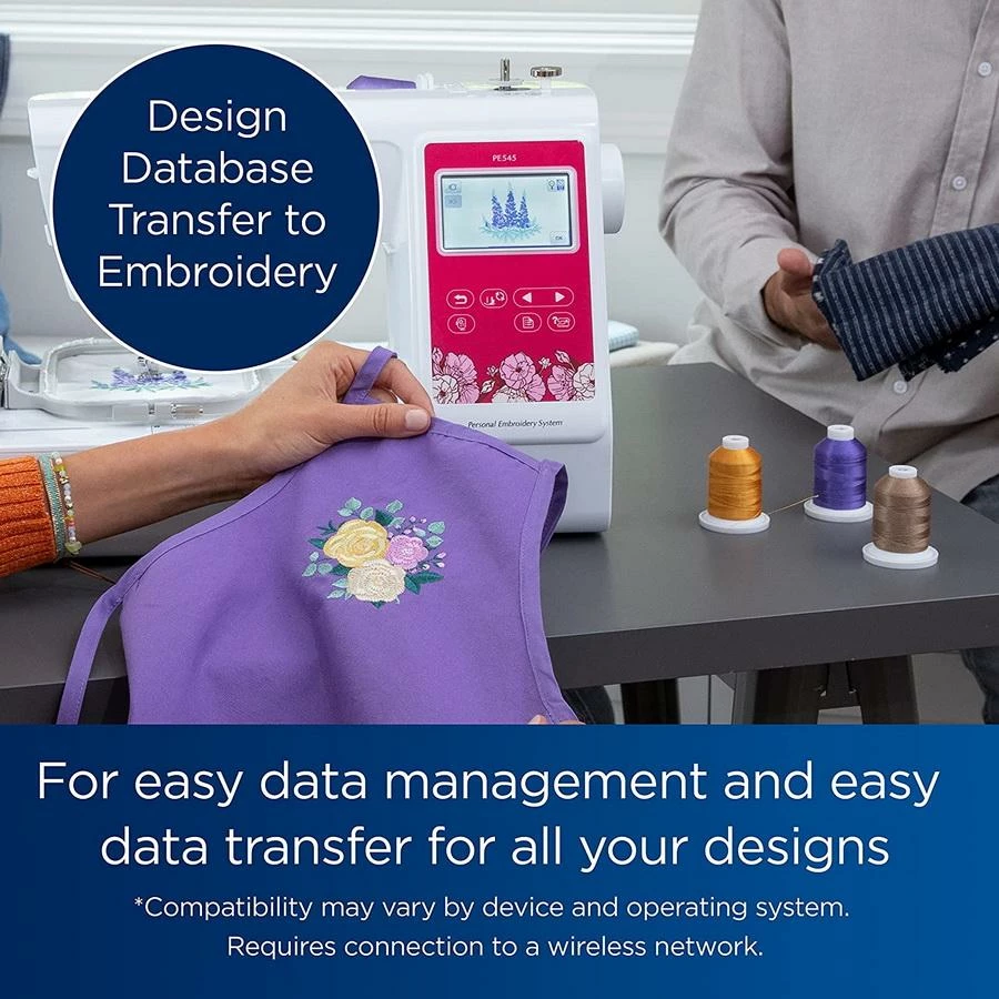 Brother PE545 WLAN Embroidery Machine 8 Brother PE545 WLAN Embroidery Machine - Image 8