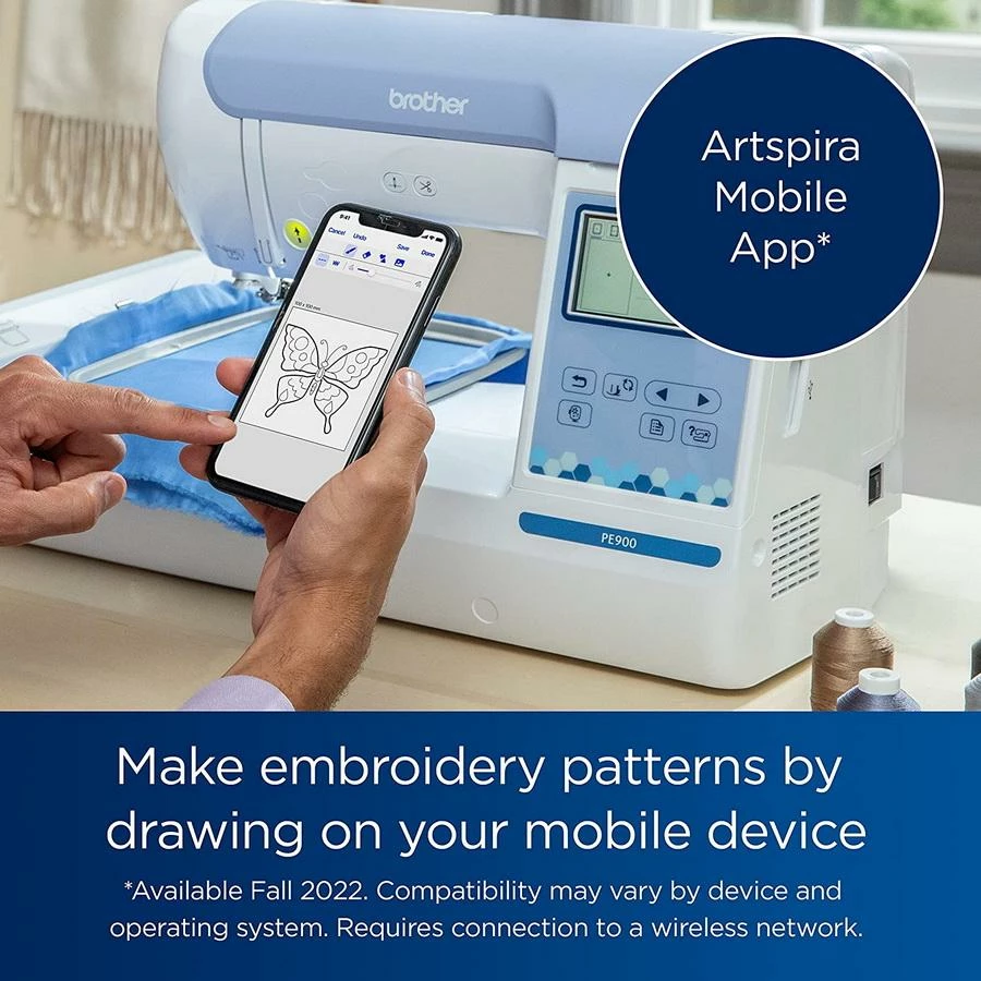 Brother PE900 WLAN Embroidery Machine 8 Brother PE900 WLAN Embroidery Machine - Image 8