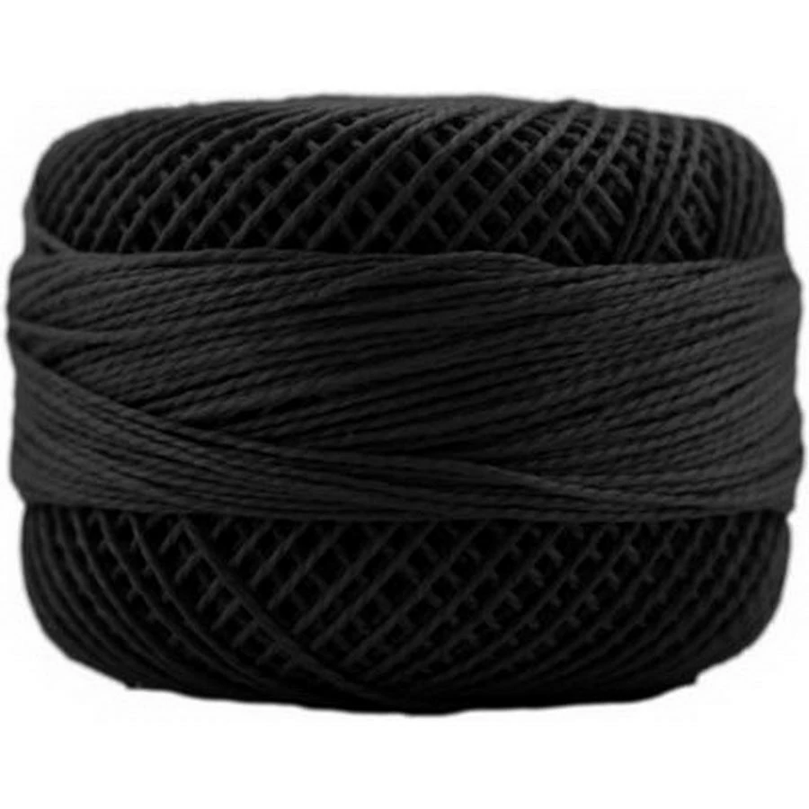 Perle Cotton Sz8 10gm 10ct BLACK BOX10 1 Perle Cotton Sz8 10gm 10ct BLACK BOX10