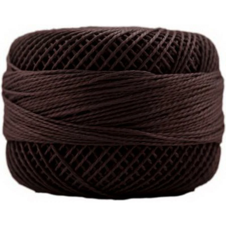 Perle Cotton Sz8 10gm 10ct COFFEE BROWN BOX10 1 Perle Cotton Sz8 10gm 10ct COFFEE BROWN BOX10