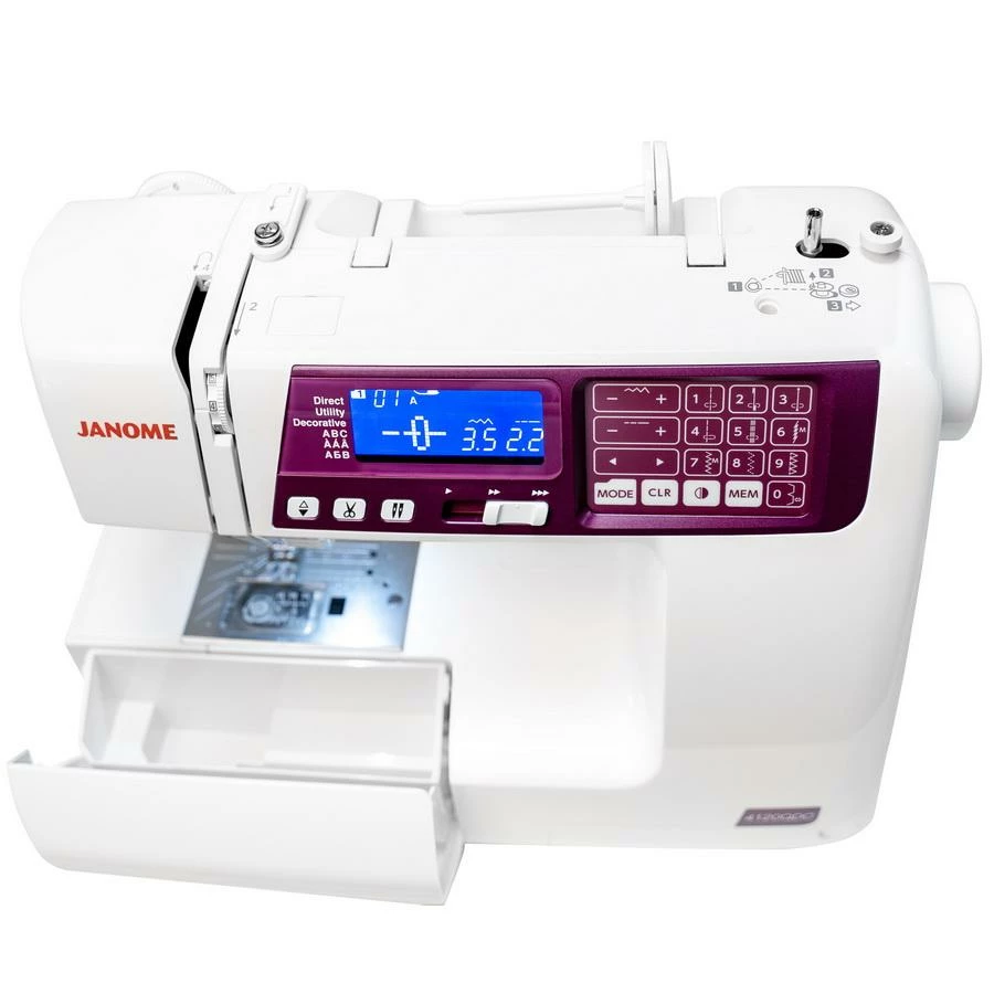 Janome 4120QDC-G Computer Sewing Machine (Purple/Grape Color) 9 Janome 4120QDC-G Computer Sewing Machine (Purple/Grape Color) - Image 9