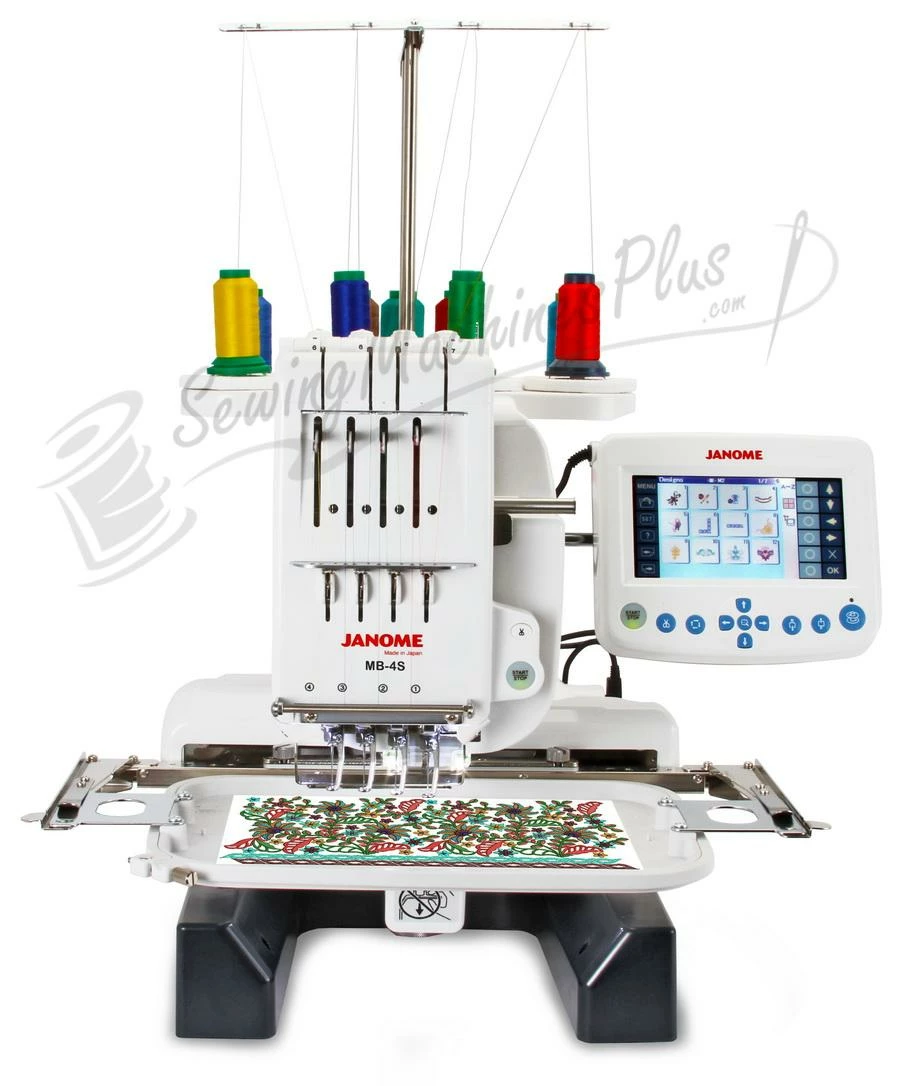 Janome MB-4Se Four-Needle Embroidery Machine With Included Hat Hoop, Lettering Hoops, Embroidery Designs And Free Bonus Package ADD AN ARROW AVA EMBROIDERY CABINET FOR ONLY $699 - VALUED AT $1,399.00! 4 Janome MB-4Se Four-Needle Embroidery Machine With Included Hat Hoop, Lettering Hoops, Embroidery Designs And Free Bonus Package ADD AN ARROW AVA EMBROIDERY CABINET FOR ONLY $699 - VALUED AT $1,399.00! - Image 4