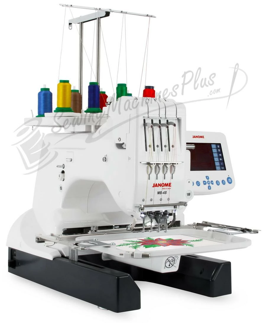 Janome MB-4Se Four-Needle Embroidery Machine With Included Hat Hoop, Lettering Hoops, Embroidery Designs And Free Bonus Package ADD AN ARROW AVA EMBROIDERY CABINET FOR ONLY $699 - VALUED AT $1,399.00! 9 Janome MB-4Se Four-Needle Embroidery Machine With Included Hat Hoop, Lettering Hoops, Embroidery Designs And Free Bonus Package ADD AN ARROW AVA EMBROIDERY CABINET FOR ONLY $699 - VALUED AT $1,399.00! - Image 9