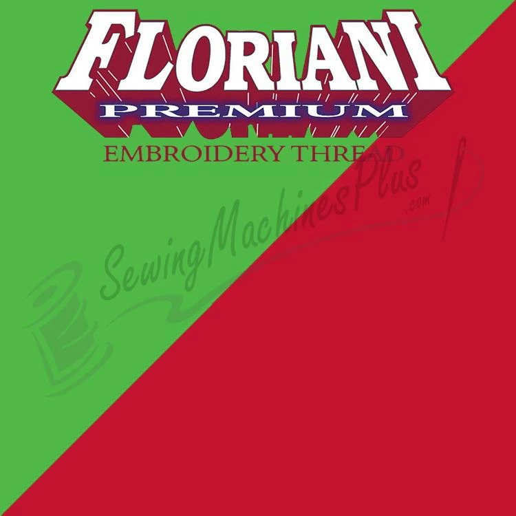 FU07 - Floriani Mixed Embroidery Thread, Green/Wine, 1,100yd Spool 2 FU07 - Floriani Mixed Embroidery Thread, Green/Wine, 1,100yd Spool - Image 2